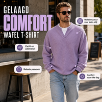 SEM | Comfortabel wafelshirt met laagjeslook